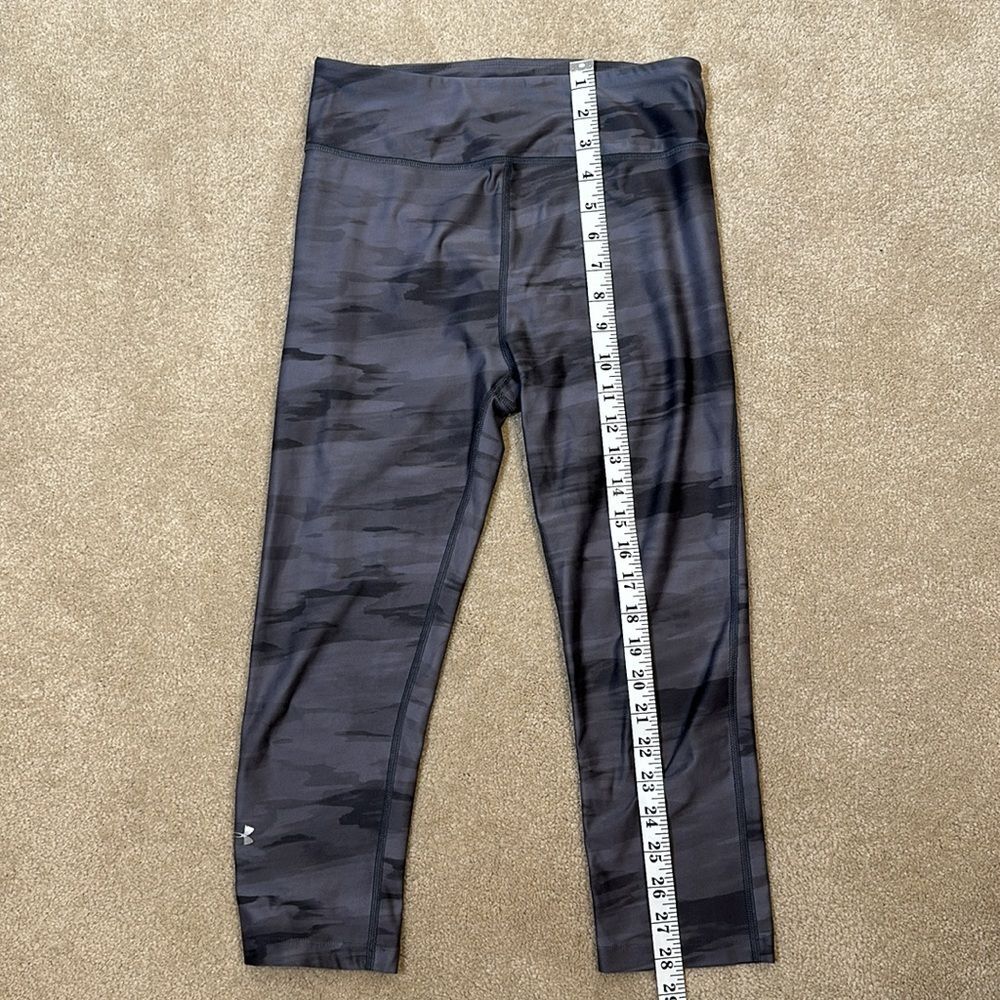 Under Armour Women Gray Stripe Compression Heat Gear Leggings Size Small - Picture 5 of 6